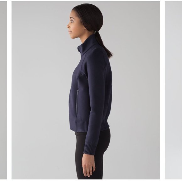 Lululemon NTS Jacket Midnight Navy / Black Size 8 - Picture 5 of 16